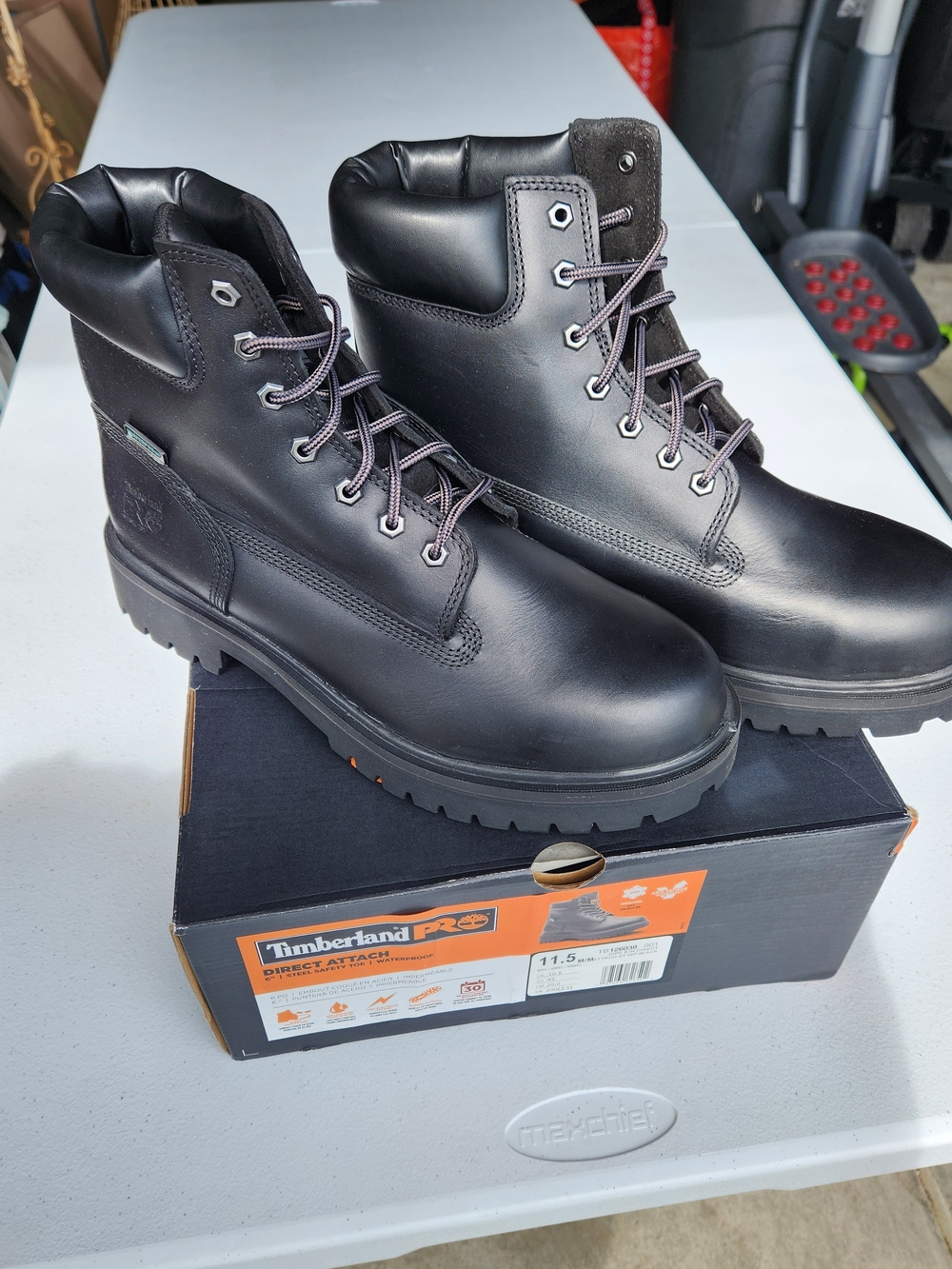 Brqnd New Timberland PRO Men's Black Leather Work Boots